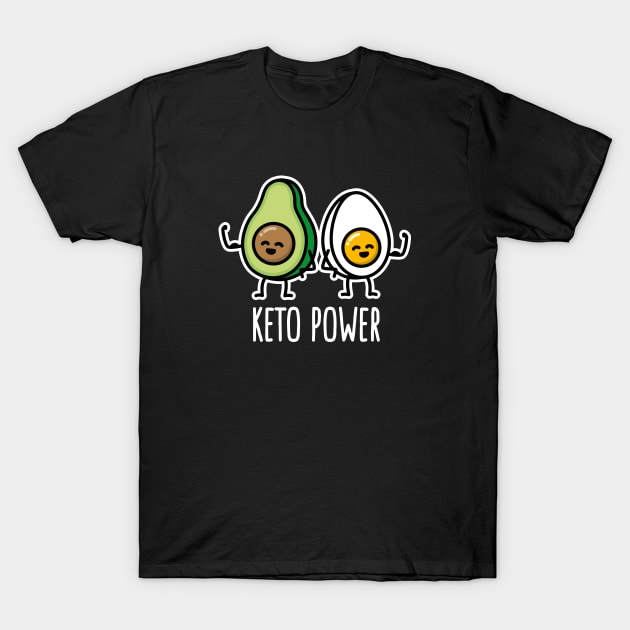 Keto Power Egg Avocado Ketogenic Ketosis low carb T-Shirt by LaundryFactory